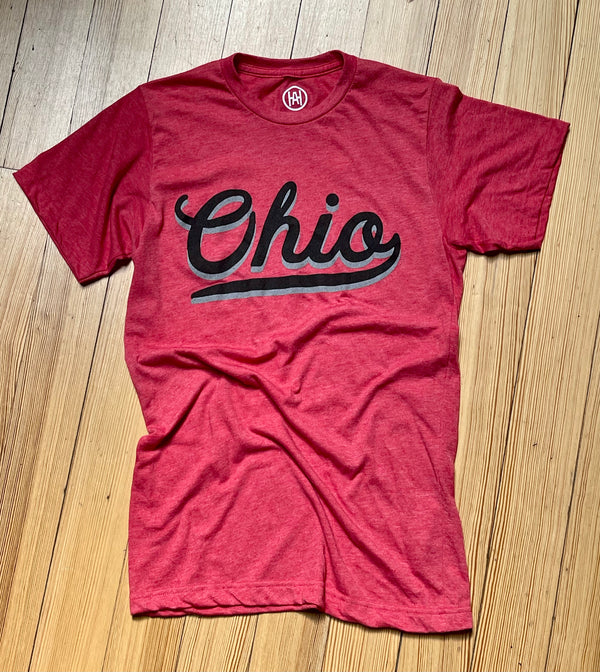 "Two-Tone Ohio Script" T-Shirt