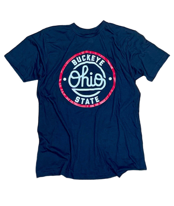 Black tee with Buckeye State design
