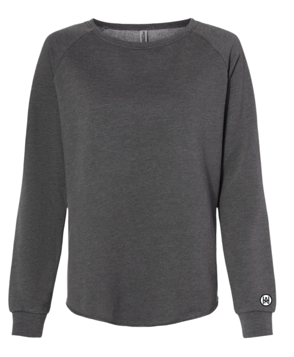 Women's HA Branded & Patched Droptail Crewneck