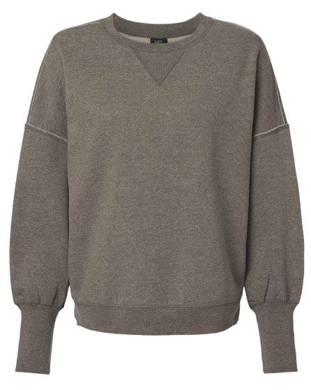Women's Suede Fleece Crewneck