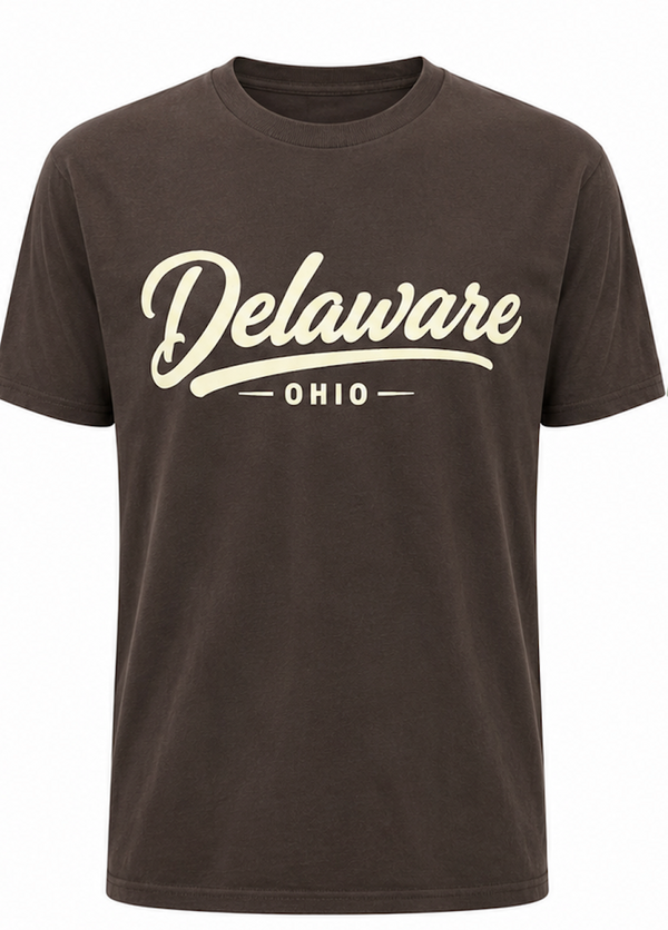 Simplistic Delaware Script Tee