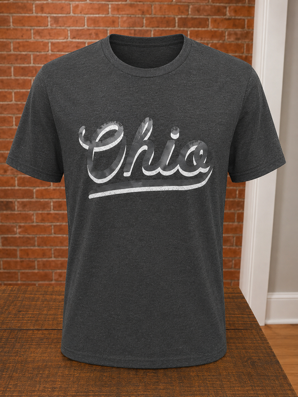 "Two-Tone Ohio Script" T-Shirt