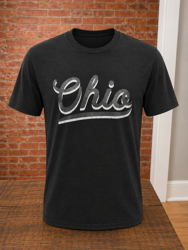 "Two-Tone Ohio Script" T-Shirt