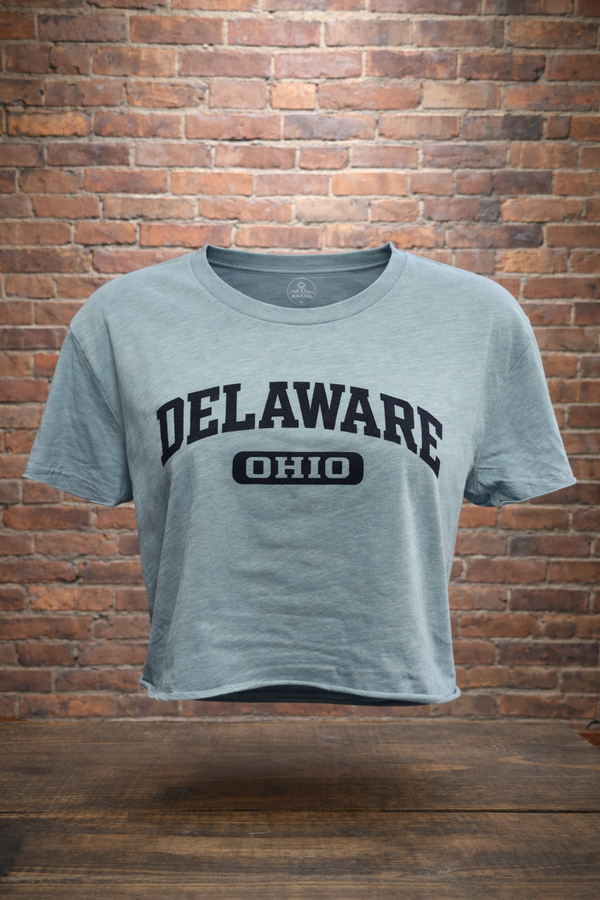 Delaware, Ohio Crop Tee - Clean Cut