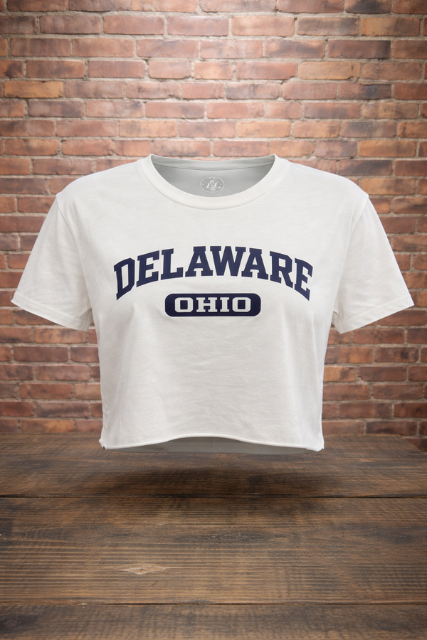 Delaware, Ohio Crop Tee - Clean Cut