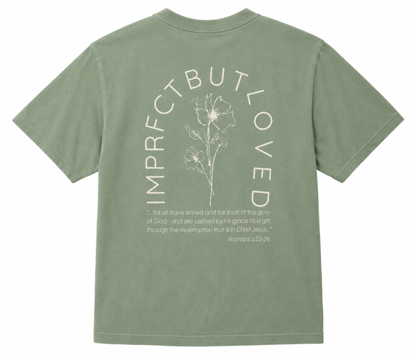 Imprfct But Loved  - Flowers Crop Tee