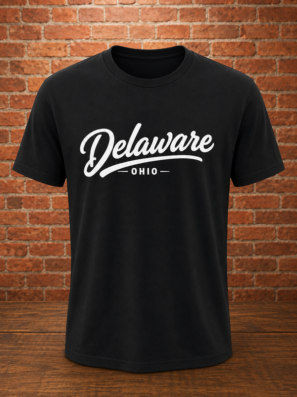 Simplistic Delaware Script Tee