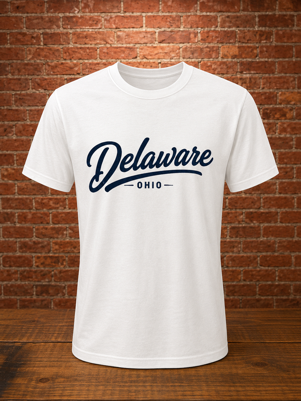 Simplistic Delaware Script Tee