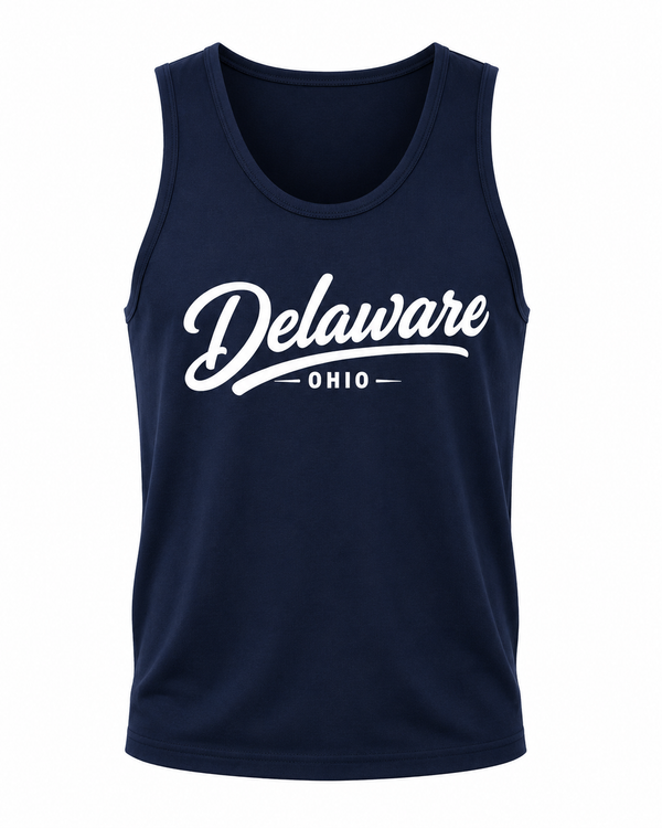 Men's Tank - Delaware Script