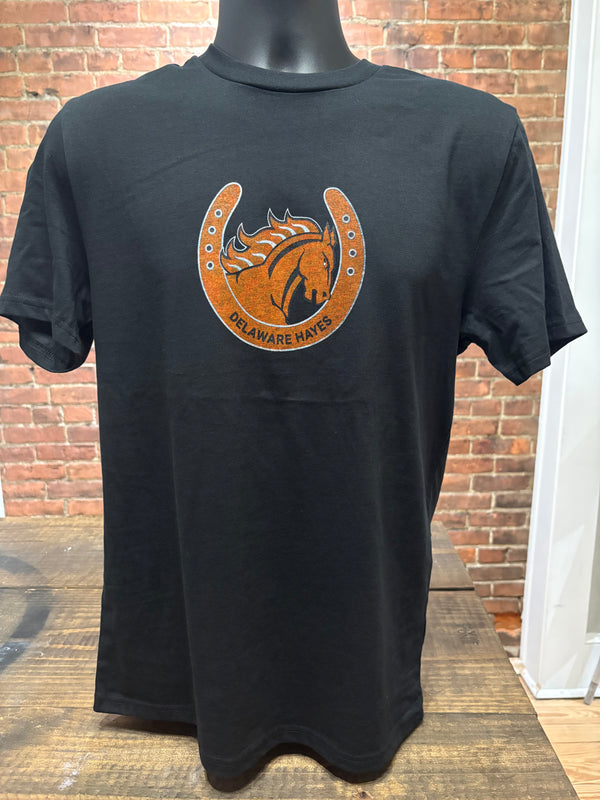 Vintage Horseshoe Tee – Black