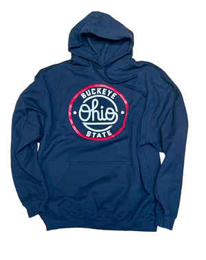 Black hoodie with 'Buckeye State' logo.