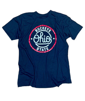 Black tee with Buckeye State design