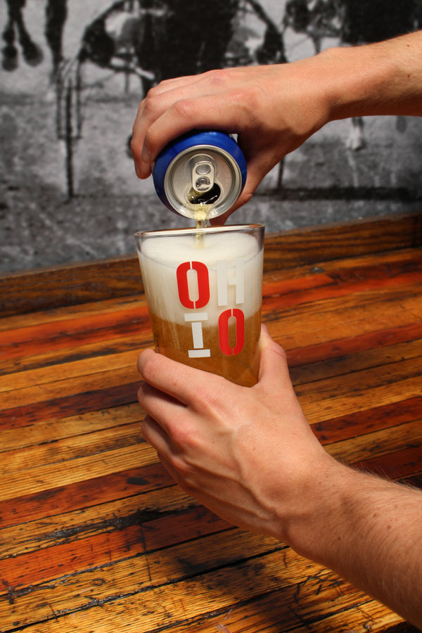 Stacked OHIO Pint Glass