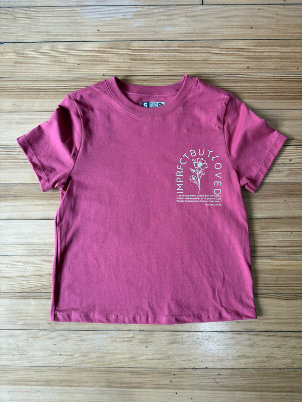 Imprfct But Loved  - Flowers Crop Tee