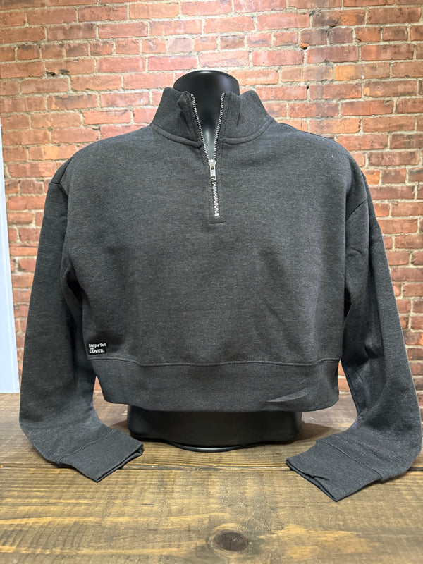 Imprfct But Loved - Premium 1/4 Zip Crop