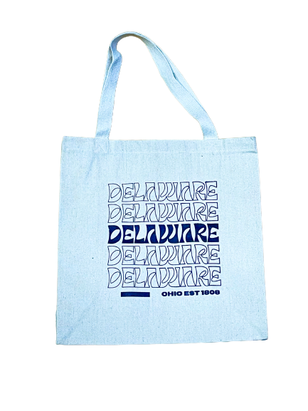 Canvas Tote Bag Delaware, OH est 1808