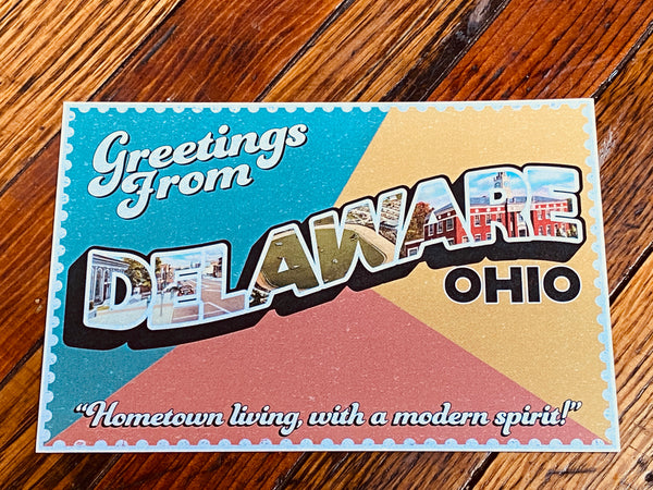 Greetings From Delaware Post Card
