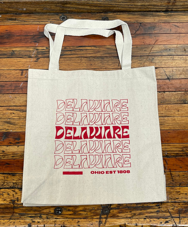 Canvas Tote Bag Delaware, OH est 1808