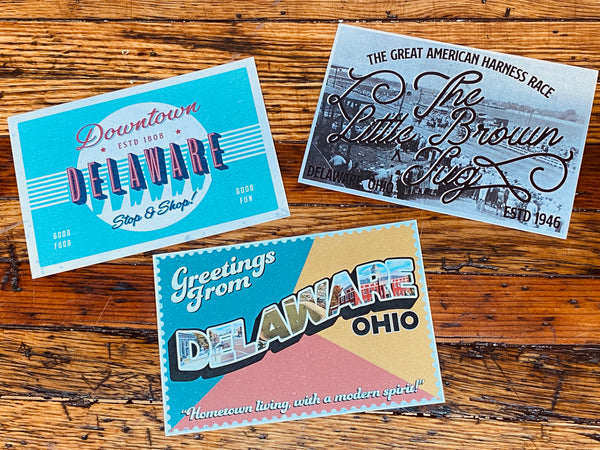 Delaware Postcard Complete Set of 3