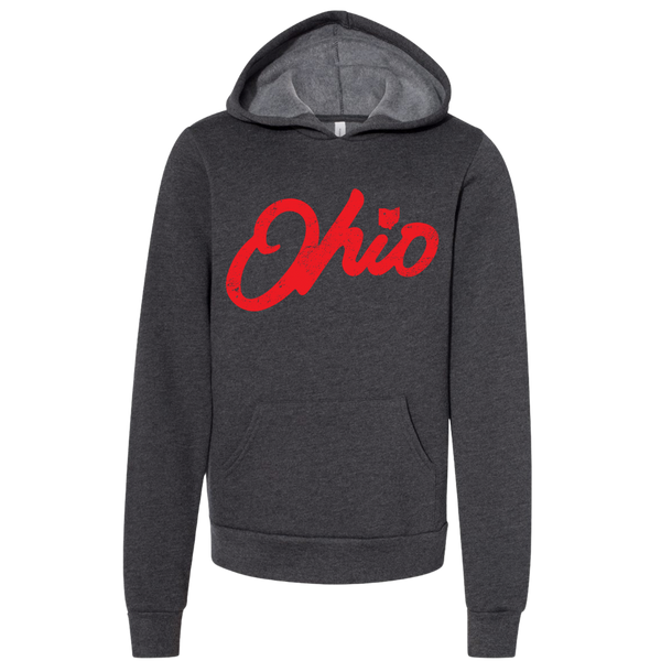 "Classic Ohio Script" YOUTH Hoodie