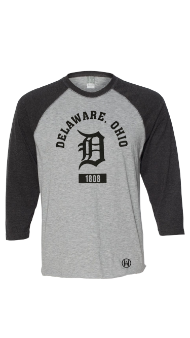 Old English Delaware Archives 3/4 Sleeve Tee